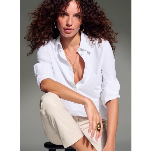 Commando Classic Oversized Button Down Shirt White - Picture 6 of 6